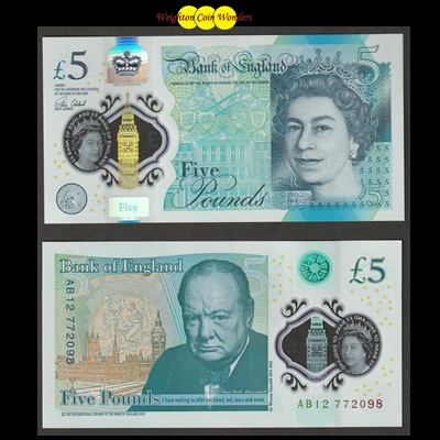 2016 Bank of England £5 Note (AB12)